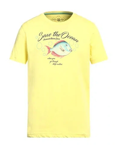 Harmont & Blaine Man T-shirt Yellow Size Xxl Cotton