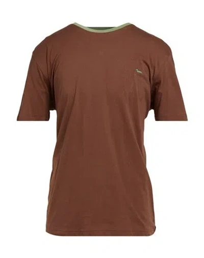 Harmont & Blaine Man T-shirt Brown Size 3xl Cotton