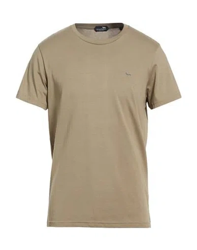 Harmont & Blaine Man T-shirt Khaki Size Xl Cotton In Brown