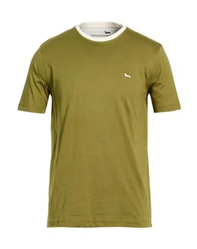 Harmont & Blaine Man T-shirt Military Green Size Xxl Cotton