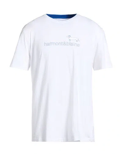 Harmont & Blaine Man T-shirt White Size Xxl Cotton