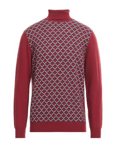 Harmont & Blaine Man Turtleneck Brick Red Size 3xl Wool