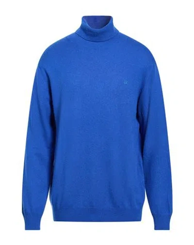 Harmont & Blaine Man Turtleneck Bright Blue Size 3xl Viscose, Polyamide, Wool, Cashmere