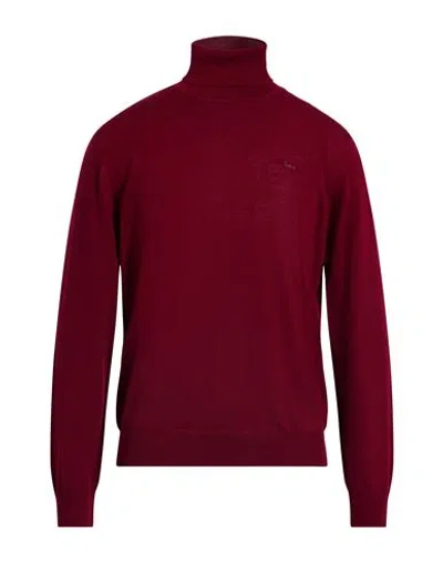 Harmont & Blaine Man Turtleneck Burgundy Size S Wool