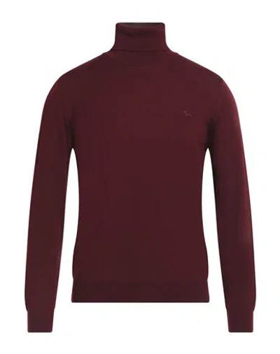 Harmont & Blaine Man Turtleneck Burgundy Size S Wool In Red