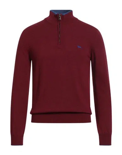 Harmont & Blaine Man Turtleneck Burgundy Size S Wool, Viscose, Polyamide, Cashmere In Red