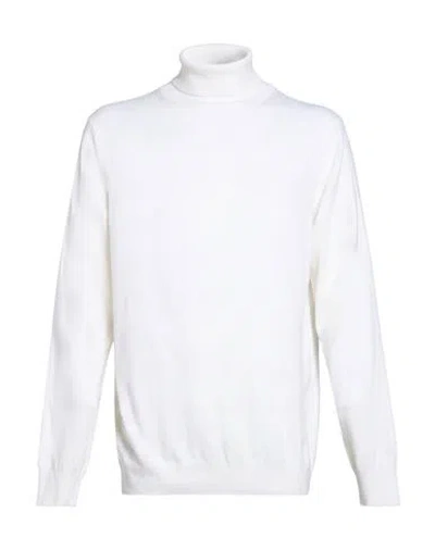 Harmont & Blaine Man Turtleneck Cream Size Xl Viscose, Polyamide, Wool, Cashmere In White