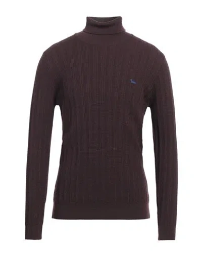 Harmont & Blaine Man Turtleneck Dark Purple Size L Wool