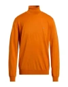 Harmont & Blaine Man Turtleneck Orange Size Xxl Wool In Orange