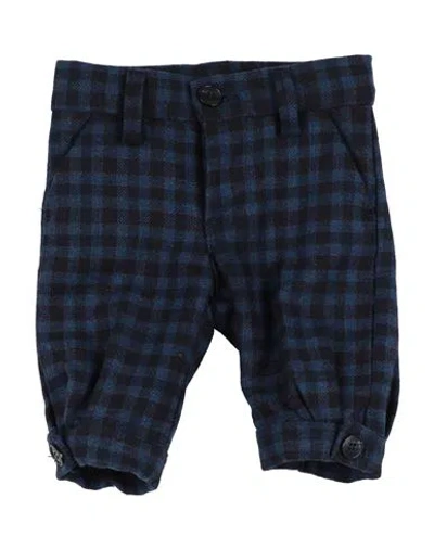 Harmont & Blaine Babies'  Newborn Boy Pants Navy Size 3 Polyester, Viscose, Wool In Navy Blue