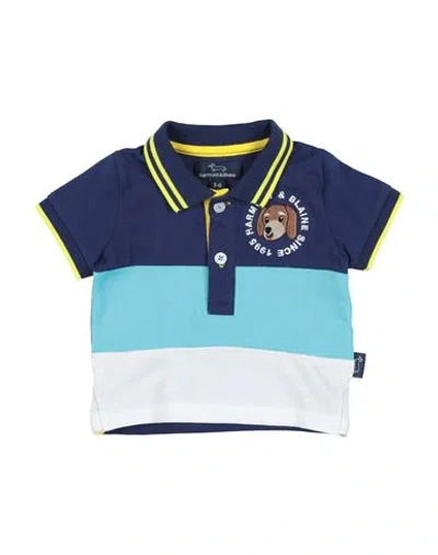 Harmont & Blaine Babies'  Newborn Boy Polo Shirt Midnight Blue Size 3 Cotton