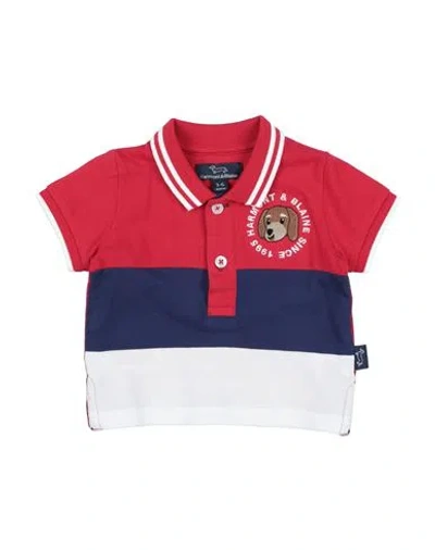 Harmont & Blaine Babies'  Newborn Boy Polo Shirt Red Size 3 Cotton
