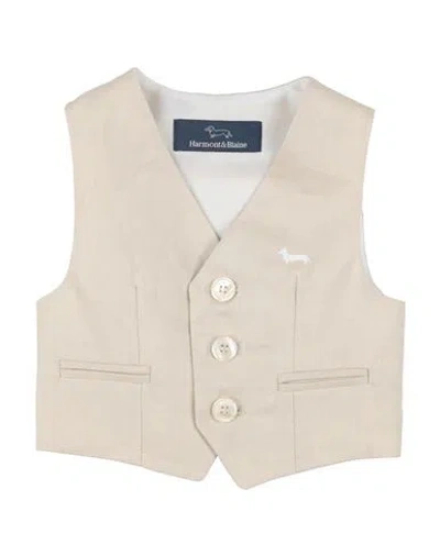 Harmont & Blaine Babies'  Newborn Boy Tailored Vest Beige Size 3 Linen