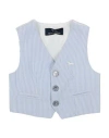 Harmont & Blaine Newborn Boy Tailored Vest Sky Blue Size 3 Cotton, Polyester, Elastane In Blue