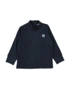 Harmont & Blaine Newborn Boy Turtleneck Midnight Blue Size 3 Cotton In Midnight Blue