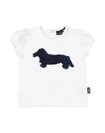Harmont & Blaine Babies'  Newborn Girl T-shirt White Size 1 Organic Cotton, Elastane