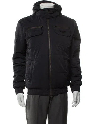 Pre-owned Harmont & Blaine Puffer Coat In Blue