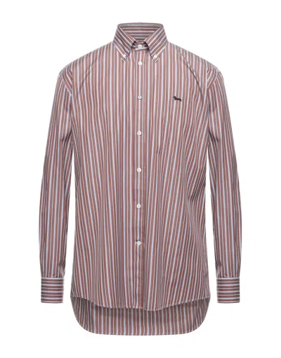 Harmont & Blaine Shirts In Cocoa