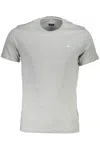 HARMONT & BLAINE SLEEK ROUND NECK EMBROIDERED TEE
