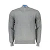 Harmont & Blaine Elegant Half-zip Sweater With Contrast Details