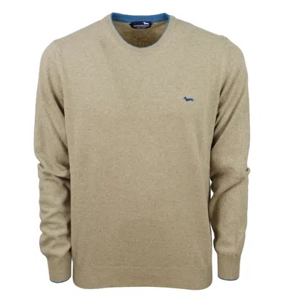 Harmont & Blaine Sweater With Contrast Details In Brown