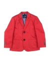 Harmont & Blaine Toddler Boy Blazer Red Size 6 Cotton In Red