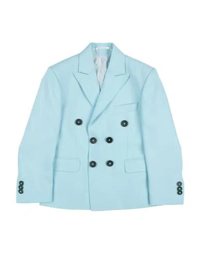 Harmont & Blaine Babies'  Toddler Boy Blazer Turquoise Size 6 Polyester, Viscose, Lycra In Blue