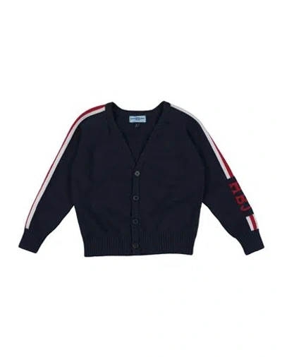 Harmont & Blaine Babies'  Toddler Boy Cardigan Navy Size 6 Cotton In Navy Blue
