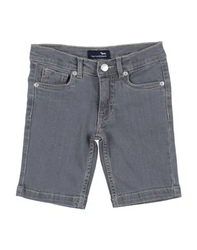 Harmont & Blaine Babies'  Toddler Boy Denim Shorts Grey Size 6 Cotton, Polyester, Elastane