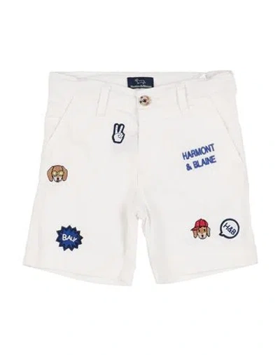 Harmont & Blaine Babies'  Toddler Boy Shorts & Bermuda Shorts White Size 3 Cotton, Elastane In Neutral