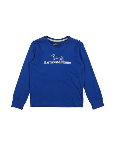 Harmont & Blaine Babies'  Toddler Boy T-shirt Bright Blue Size 6 Cotton