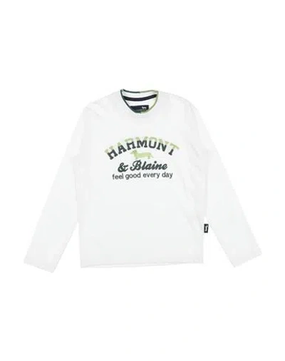 Harmont & Blaine Babies'  Toddler Boy T-shirt White Size 6 Organic Cotton