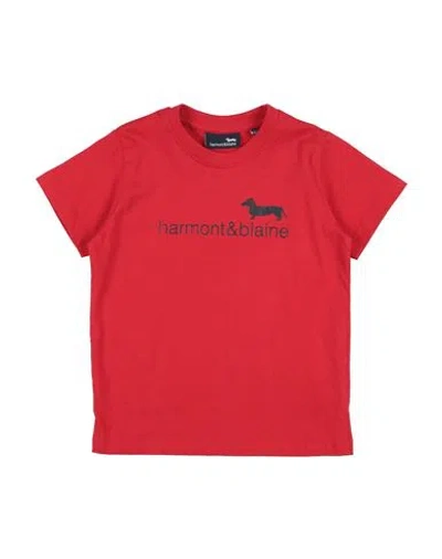 Harmont & Blaine Babies'  Toddler Boy T-shirt Red Size 5 Cotton