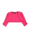 Harmont & Blaine Toddler Girl Wrap Cardigans Fuchsia Size 6 Cotton, Elastane In Pink