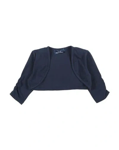 Harmont & Blaine Babies'  Toddler Girl Wrap Cardigans Midnight Blue Size 6 Cotton, Elastane