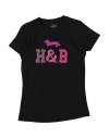 Harmont & Blaine Babies'  Toddler Girl T-shirt Black Size 6 Cotton