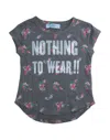 Harmont & Blaine Toddler Girl T-shirt Lead Size 7 Cotton, Polyester In Grey