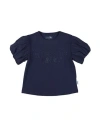 Harmont & Blaine Toddler Girl T-shirt Navy Size 6 Organic Cotton, Elastane In Navy