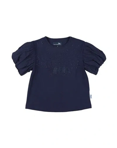 Harmont & Blaine Babies'  Toddler Girl T-shirt Navy Size 6 Organic Cotton, Elastane