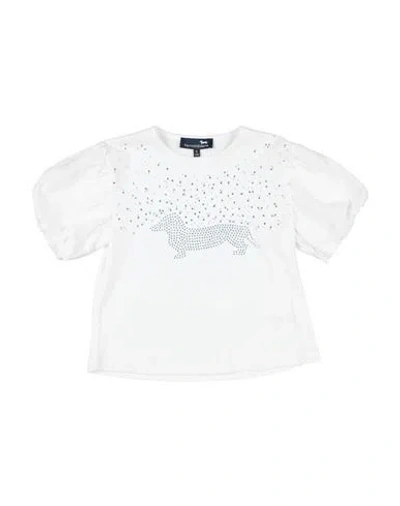 Harmont & Blaine Babies'  Toddler Girl T-shirt White Size 6 Organic Cotton, Elastane