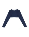 Harmont & Blaine Toddler Girl Wrap Cardigans Navy Size 4 Cotton In Blue