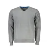 HARMONT & BLAINE V-NECK COTTON BLEND SOPHISTICATED SWEATER