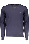Harmont & Blaine Blue Wool Men Sweater In Purple