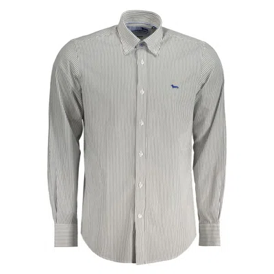 Harmont & Blaine White Cotton Men's Shirt In Gray