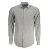 Harmont & Blaine Man Shirt Military Green Size L Organic Cotton In Gray