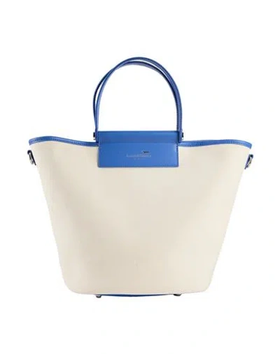 Harmont & Blaine Woman Handbag White Size - Cotton, Calfskin