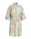 Harmont & Blaine Woman Mini Dress White Size 6 Viscose In Multi
