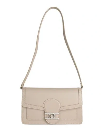Harmont & Blaine Woman Shoulder Bag Taupe Size - Leather In Grey