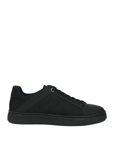 Harmont & Blaine Woman Sneakers Black Size 9 Leather, Synthetic Fibers