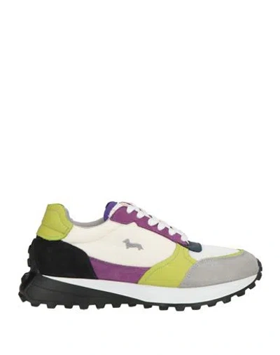 Harmont & Blaine Woman Sneakers White Size 6 Leather, Textile Fibers In Multi